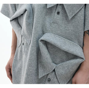 desc::deconstructed-multi-collar-heavyweight-polo-shirt-detail-img-8