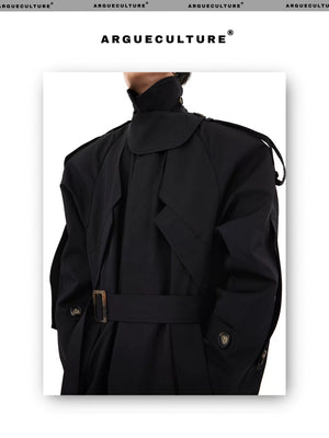desc::deconstructed-oversized-trench-coat-with-shoulder-pads-detail-img-3