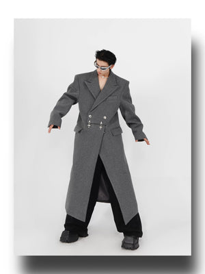desc::deconstructed-oversized-wool-coat-with-metal-buckles-detail-img-3