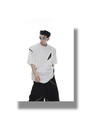 desc::deconstructed-padded-shoulder-patchwork-tee-unisex-detail-img-5
