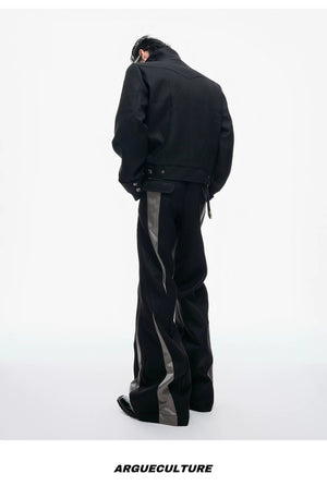 desc::deconstructed-patchwork-cropped-jacket-flare-pants-set-detail-img-10