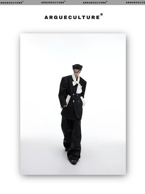 desc::deconstructed-patchwork-tie-oversized-blazer-for-men-detail-img-11