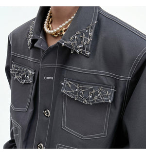 desc::deconstructed-pin-cropped-jacket-curved-leg-set-detail-img-5