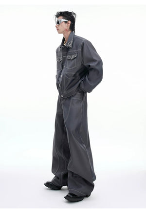 desc::deconstructed-pin-cropped-jacket-curved-leg-set-detail-img-7