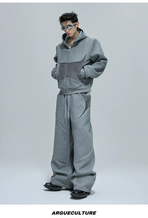 desc::deconstructed-pony-hair-cropped-hoodie-pants-set-detail-img-2