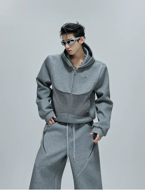desc::deconstructed-pony-hair-cropped-hoodie-pants-set-detail-img-3