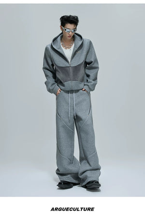 desc::deconstructed-pony-hair-cropped-hoodie-pants-set-detail-img-8
