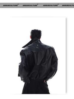 desc::deconstructed-pu-leather-moto-jacket-metal-studded-unisex-detail-img-16