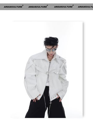desc::deconstructed-pu-leather-moto-jacket-metal-studded-unisex-detail-img-5