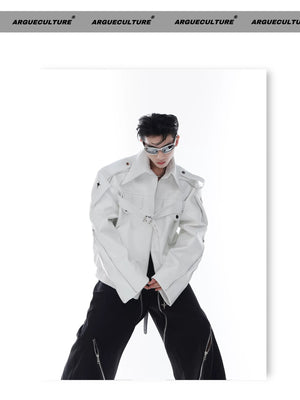 desc::deconstructed-pu-leather-moto-jacket-metal-studded-unisex-detail-img-7