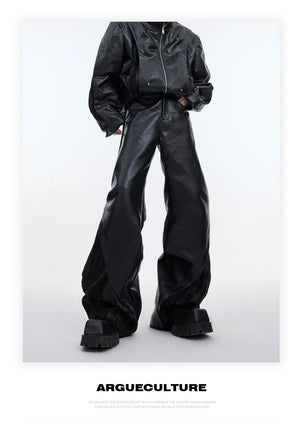 desc::deconstructed-pu-leather-patchwork-biker-set-for-men-detail-img-8