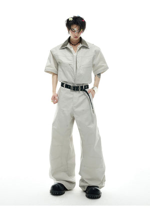 desc::deconstructed-pu-patchwork-short-sleeve-jacket-cargo-set-detail-img-10