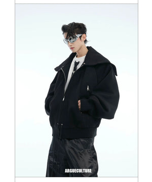 desc::deconstructed-shawl-hoodie-heavyweight-streetwear-cardigan-detail-img-10