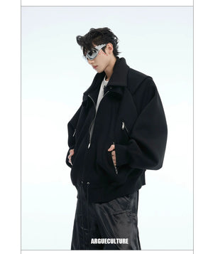 desc::deconstructed-shawl-hoodie-heavyweight-streetwear-cardigan-detail-img-12