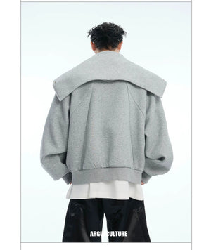 desc::deconstructed-shawl-hoodie-heavyweight-streetwear-cardigan-detail-img-3