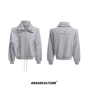 deconstructed-shawl-hoodie-heavyweight-streetwear-cardigan-gray