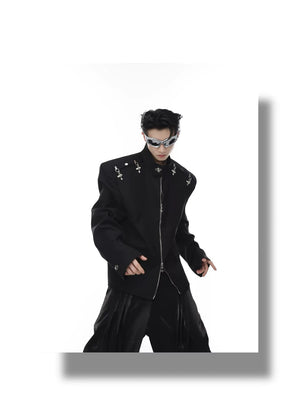 desc::deconstructed-streetwear-blazer-with-metal-airplane-buckle-detail-img-16