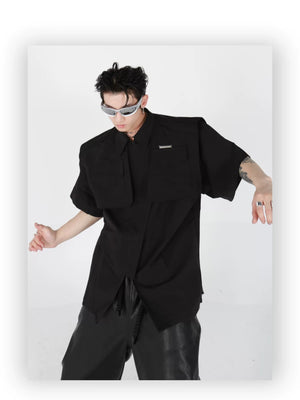 desc::deconstructed-streetwear-jacket-short-sleeve-metal-cardigan-detail-img-19
