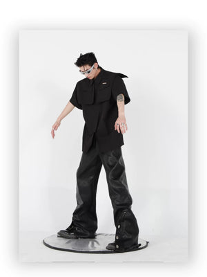 desc::deconstructed-streetwear-jacket-short-sleeve-metal-cardigan-detail-img-20