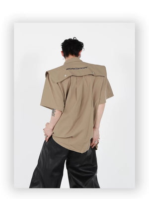 desc::deconstructed-streetwear-jacket-short-sleeve-metal-cardigan-detail-img-3