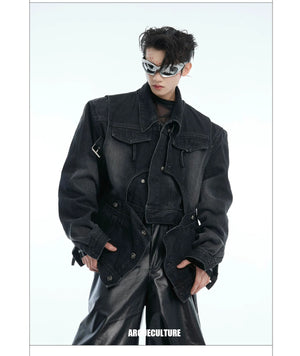 desc::deconstructed-washed-cropped-denim-jacket-streetwear-detail-img-3