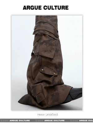 desc::distressed-cargo-wide-leg-leather-pants-vintage-street-detail-img-10