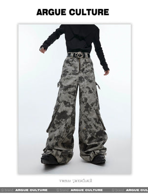 desc::distressed-cargo-wide-leg-leather-pants-vintage-street-detail-img-15