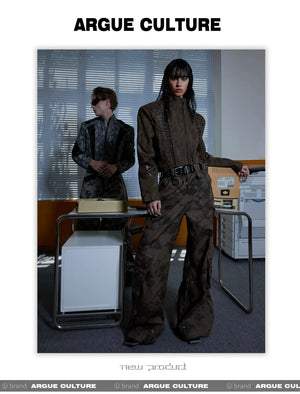 desc::distressed-cargo-wide-leg-leather-pants-vintage-street-detail-img-7