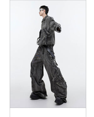 desc::distressed-denim-cargo-set-wasteland-punk-streetwear-detail-img-15