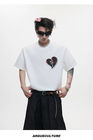 desc::distressed-heart-metallic-bead-heavyweight-tee-detail-img-13