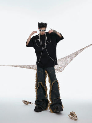 Loose fit wasteland aesthetic t-shirt lifestyle shot