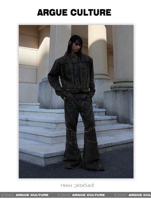 desc::distressed-metal-fringe-denim-jacket-pants-set-detail-img-7
