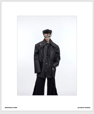 desc::distressed-oversized-leather-jacket-with-3d-bone-detailing-detail-img-10