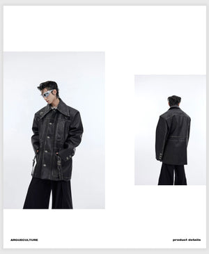 desc::distressed-oversized-leather-jacket-with-3d-bone-detailing-detail-img-11