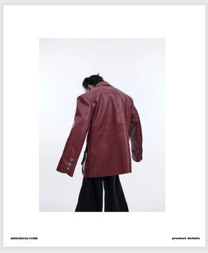 desc::distressed-oversized-leather-jacket-with-3d-bone-detailing-detail-img-4