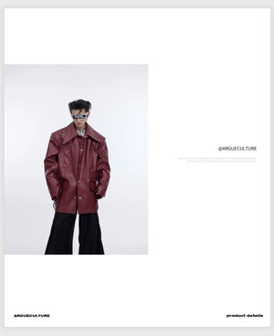 desc::distressed-oversized-leather-jacket-with-3d-bone-detailing-detail-img-5