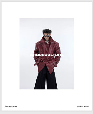 desc::distressed-oversized-leather-jacket-with-3d-bone-detailing-detail-img-6