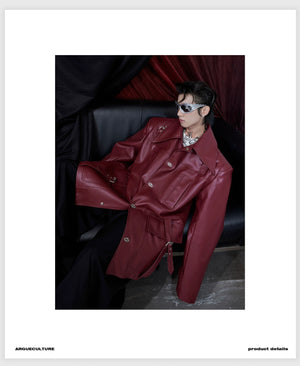 desc::distressed-oversized-leather-jacket-with-3d-bone-detailing-detail-img-8