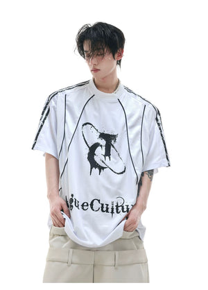 desc::distressed-paneled-jersey-tee-loose-streetwear-top-detail-img-4