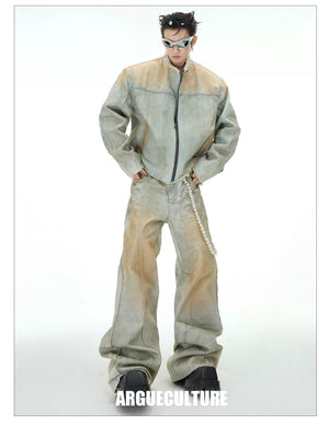 desc::distressed-pearl-charm-flared-jeans-vintage-streetwear-detail-img-5