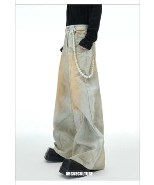 desc::distressed-pearl-charm-flared-jeans-vintage-streetwear-detail-img-9