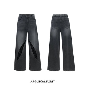 distressed-sequin-baggy-jeans-mens-straight-leg-denim-black