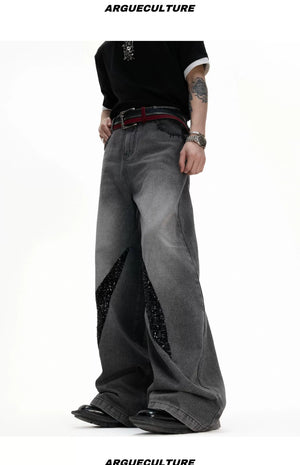 desc::distressed-sequin-baggy-jeans-mens-straight-leg-denim-detail-img-10