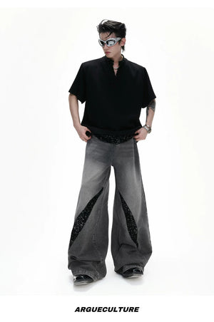 desc::distressed-sequin-baggy-jeans-mens-straight-leg-denim-detail-img-13