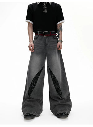 desc::distressed-sequin-baggy-jeans-mens-straight-leg-denim-detail-img-3