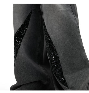 desc::distressed-sequin-baggy-jeans-mens-straight-leg-denim-detail-img-4