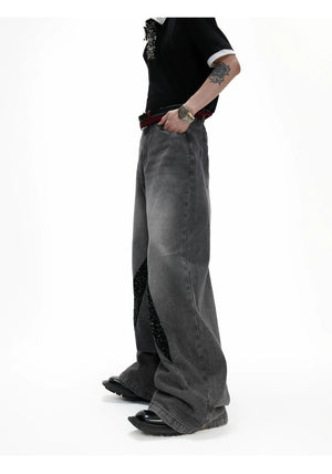 desc::distressed-sequin-baggy-jeans-mens-straight-leg-denim-detail-img-7
