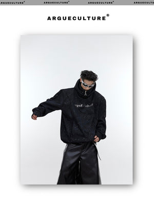 desc::distressed-shimmer-double-layer-oversized-hoodie-detail-img-3