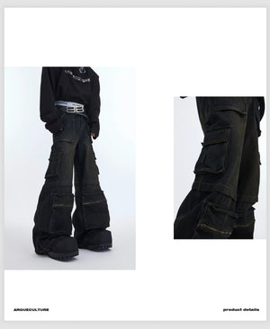 desc::distressed-wasteland-denim-set-retro-cargo-jacket-pants-detail-img-11