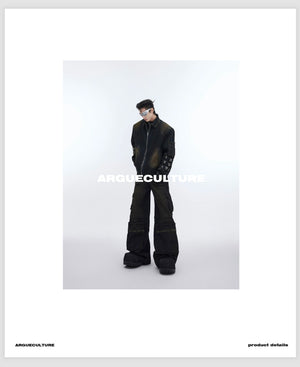 desc::distressed-wasteland-denim-set-retro-cargo-jacket-pants-detail-img-6